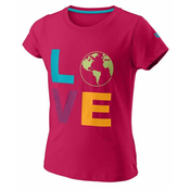 Majica kratkih rukava za djevojčice Wilson Love Earth Tech Tee - love potion