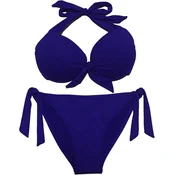 EONAR večbarvne dvodelne push-up kopalke - Navy Modra, M