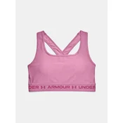 Under Armour Bra UA Crossback Mid Heather Bra-PNK - Womens