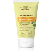 Green Pharmacy Cica + Vitamin C maska za posvetlitev za obraz 50 ml