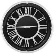 Costway Tiha stenska ura 135/175 palca srebrni okvir