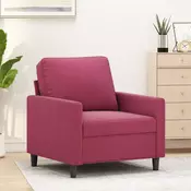 Vidaxl vidaXL Fotelj, vinsko rdeč, 60 cm, oblazinjen z žametom