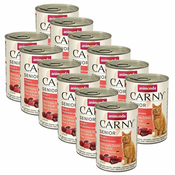 Animonda Carny Senior – govedina in puranja srca 12x400 g