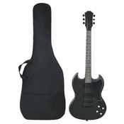 vidaXL Električna kitara za začetnike s torbo črna 4/4 39