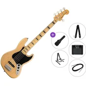 Fender Squier Classic Vibe 70s Jazz Bass V MN Premium SET Natural 5 strunska bas kitara
