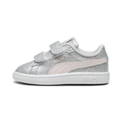 Womens Puma Smash 3.0 Glitz Glam Toddlers Sneakers, Gray, Size 24, Shoes