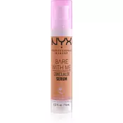 NYX Professional Makeup Bare With Me Concealer Serum vlažilni korektor 2 v 1 odtenek 8.5 Caramel 9,6 ml