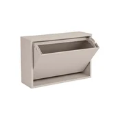 Svetlo siv stenski koš za smeti iz reciklirane plastike Mini Box – ReCollector