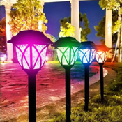 Ubodne solarne lampe set 6 komada -Šarena