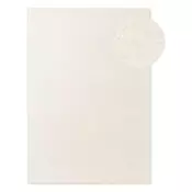 Kremno bela ročno tkana volnena preproga 140x200 cm Puristic Knots – Elle Decoration