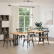 vidaXL vidaXL Noge za konzolno mizico v obliki črke T, 2 kosa, črne, 38x25x(72-73) cm, jeklo, (22123944)