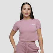 GymBeam Ženska majica Agile Cropped Woodrose