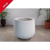 DEKORATIVNI CVETLIČNI LONEC NSB-0241 60x52 cm / FIBERGLASS Eleganten cvetlični lonec iz steklenih vlaken / Lahek, trpežen in odporen na vremenske vplive / Primeren za dom, teraso ali vrt.