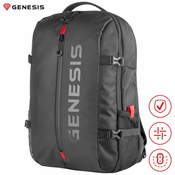 GENESIS PALLAD 410 univerzalni nahrbtnik, za prenosnike do 15.6, nastavljiv, trpežen, črn