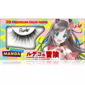 Rude Cosmetics Manga Collection 3D Premium Faux Mink umetne trepalnice vrsta Rudeko 2 kos