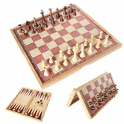 ER4 Leseni šahovski set v darilni škatli za turnir
