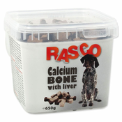 RASCO Dog Bone kalcijeva poslastica z jetri - 650 g