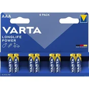 Varta VARTA alkalna baterija R3 (AAA) Longlife Power, 8 kosov
