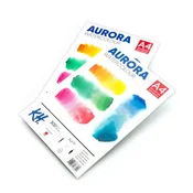Akvarelni blok AURORA hot press A4 | 12 listov