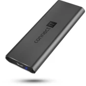 Connect IT AluSafe zunanji zaboj za SSD M.2 NVMe, 10 Gb/s, USB-C, ANTRACIT