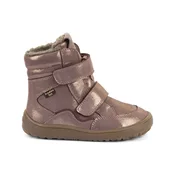 Froddo škornji G3160246 BAREFOOT TEX WINTER podloženi D pink/gold 28