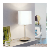 Eglo 54744 - Stona lampa ANADIA 1xE14/40W/230V bela/matni hrom