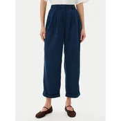 Tommy Hilfiger Hlače iz tkanine WW0WW45589 Mornarsko modra Relaxed Fit