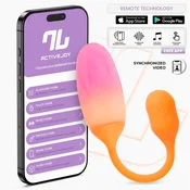 InToYou App Series NexEgg Vibrating Egg Double Silicone Layer App Orange-Pink