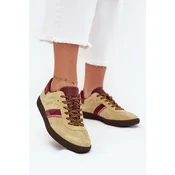 BIG STAR SHOES Women Suede Low Sneakers Big Star