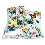 Herma mapa s klapo in elastiko, A3, Butterflies