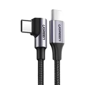 shumee Kotni kabel USB-C Power Delivery 60W 20V 3A 2m črno-siv