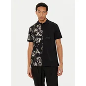 Versace Jeans Couture Polo majica 78GAG625 Črna Regular Fit