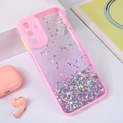 Maska za mobilni telefon Samsung A156 Galaxy A15 5G FRAME GLITTER, Roze