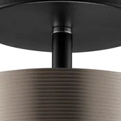 Brilliant LED-stropna svetilka Axion, črna/rjava, O 15 cm, Memory, CCT - Dnevna soba/jedilnica - Sodobni - črna, rjava - Plastika