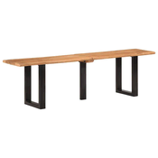 Vidaxl vidaXL Klop 160 cm masiven akacijev les in jeklo