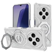 Hibridna maska Carbon Shield Pro za Xiaomi Redmi 14C / Poco C75 - white transparent