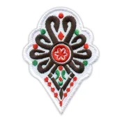 shumee Našitek Parzenica - ljudski vzorec - magnetna podlaga - vezen našitek/značka/emblem