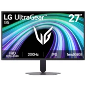 Monitor LG UltraGear G5 27 27G523B-B.AEU, IPS, gaming, Adaptive-Sync, AMD FreeSync Premium 200Hz, 1ms (GTG), HDR10, HDMI, DP, Full HD 27G523B-B.AEU