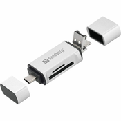 Sandberg citac kartica USB-C, USB-A, micro-USB