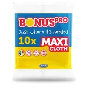 Čistilna krpa, univerzalna, 10 kosov, BONUS Professional Maxi, rumena, 10 kosov