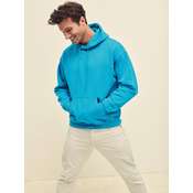 Blue Mens Hooded Sweat Fruit of the Loom