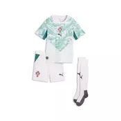 PUMA Portugal 2026 Away Minikit Youth, Football, White/Green Lagoon, 5-6Y