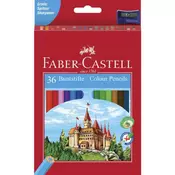 Set olovaka u boji Faber-Castell - Dvorac, 36 komada, sa šiljilom
