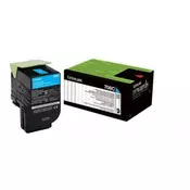 LEXMARK toner 70C80C0 cyan