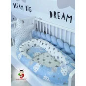 Bubamara037 Gnezdo za bebe Oblacici, Plavo