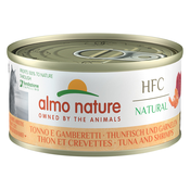 Ekonomicno pakiranje Almo Nature HFC Natural 12 x 70 g - Tuna i kozice