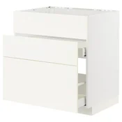 METOD / MAXIMERA Pod.element sudop. i 3front/2fioke, bela/Vallstena bela, 80x60 cm