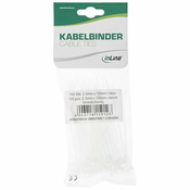 InLine Kabelbinderset 100 Stück - natur 59964E