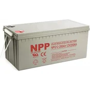 NPP NPG12V-200Ah, GEL Baterija za UPS C20=200AH, T16, 522x238x218x222