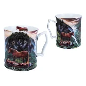 Carmani, porcelanasta skodelica 450 ml - Horses Coll., konji